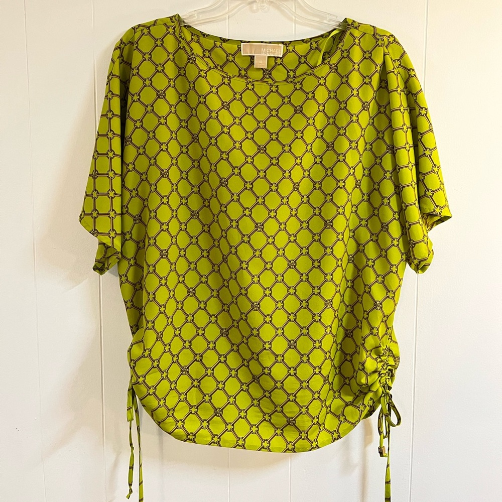 Emerald green Michael kors blouse spring summer